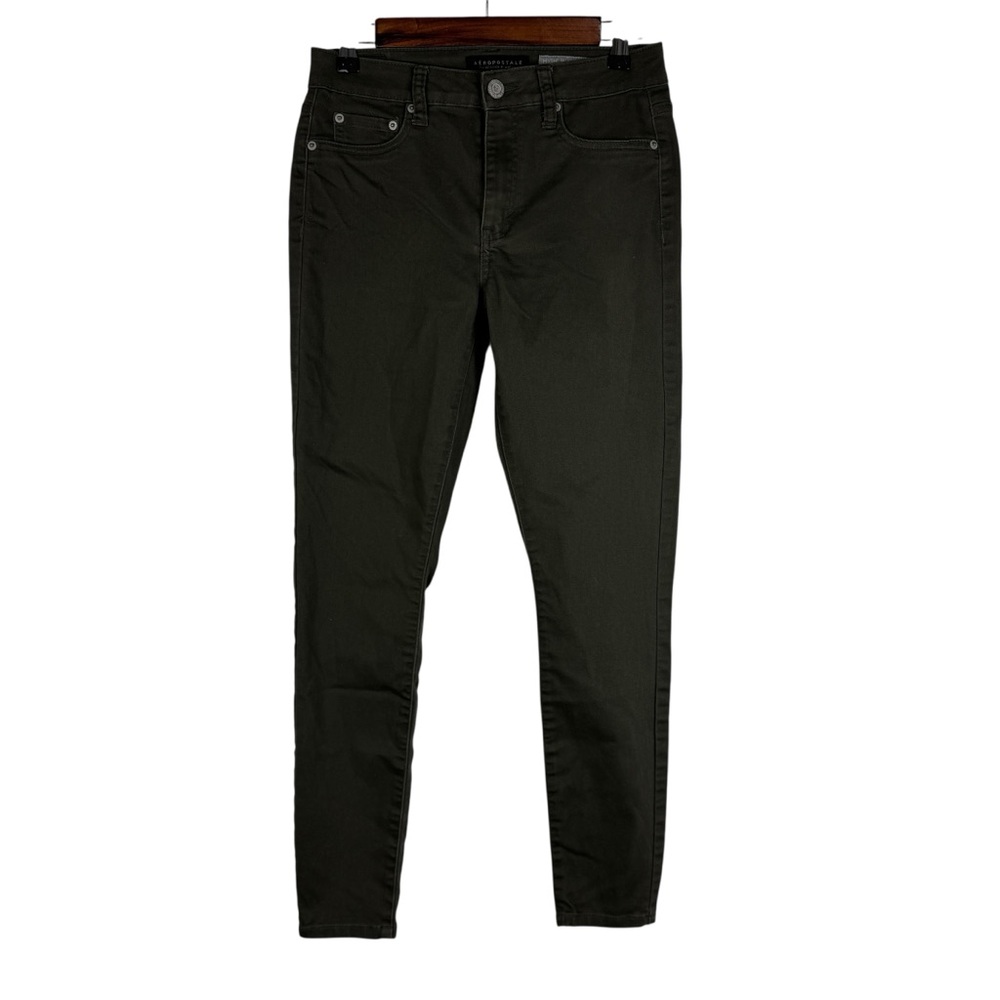 Aeropostale Green High Waisted Jeggings Skinny Jeans Women's 2